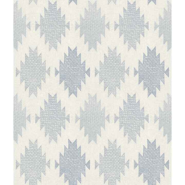 Stitched Heirloom Indigo Wallpaper - York Wallcoverings - 4142-72663