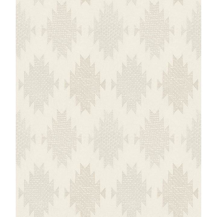 Picture of Stitched Heirloom White Wallpaper