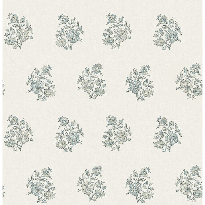 overbrook-sage-bouquet-toss-wallpaper-york-wallcoverings-ast6359 - York Wallcoverings Wallpaper