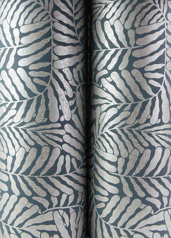 Gabriel Teal Fern Wallpaper - York Wallcoverings - 4155-27312 - York Wallcoverings Wallpaper