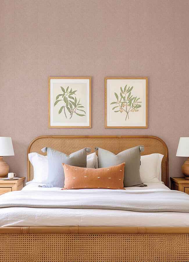 Kallam Pink Chevron Wallpaper - York Wallcoverings - 4155-27320