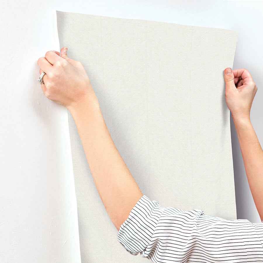 Kallam Pearl Chevron Wallpaper - York Wallcoverings - 4155-27322 - York Wallcoverings Wallpaper