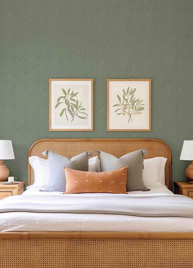 Kallam Sage Chevron Wallpaper - York Wallcoverings - 4155-27324 - York Wallcoverings Wallpaper
