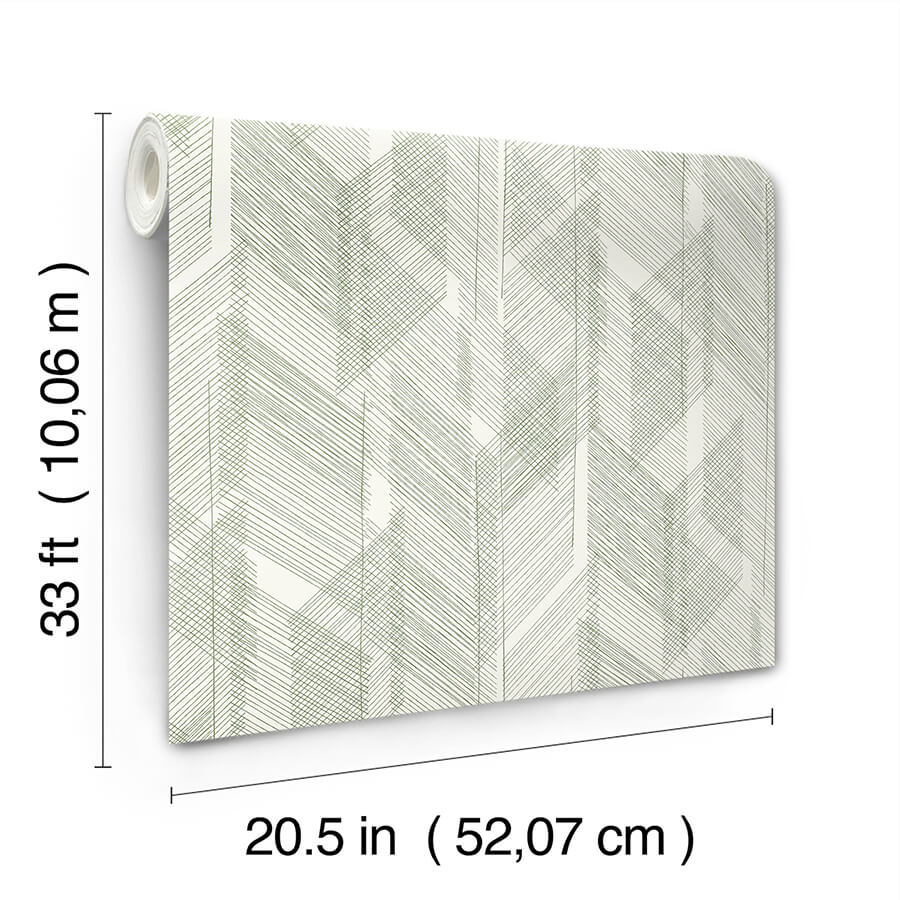 bryant-evergreen-crosshatch-wallpaper-york-wallcoverings-4155-27335 - York Wallcoverings Papel pintado