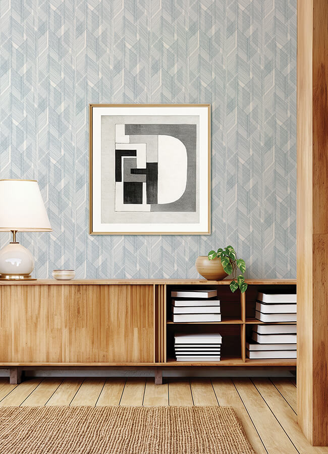bryant-blue-crosshatch-wallpaper-york-wallcoverings-4155-27337 - York Wallcoverings Wallpaper