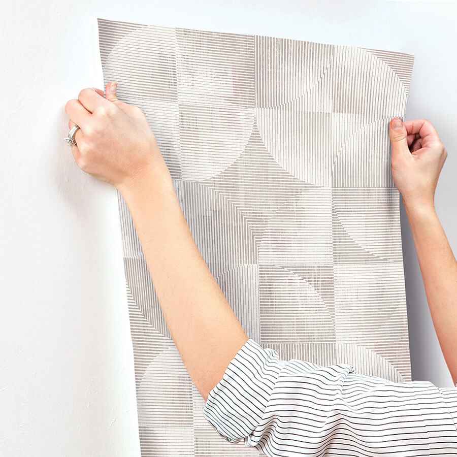 Woodbine Rose Abstract Geometric Wallpaper - York Wallcoverings - 4155-27341 - York Wallcoverings Wallpaper