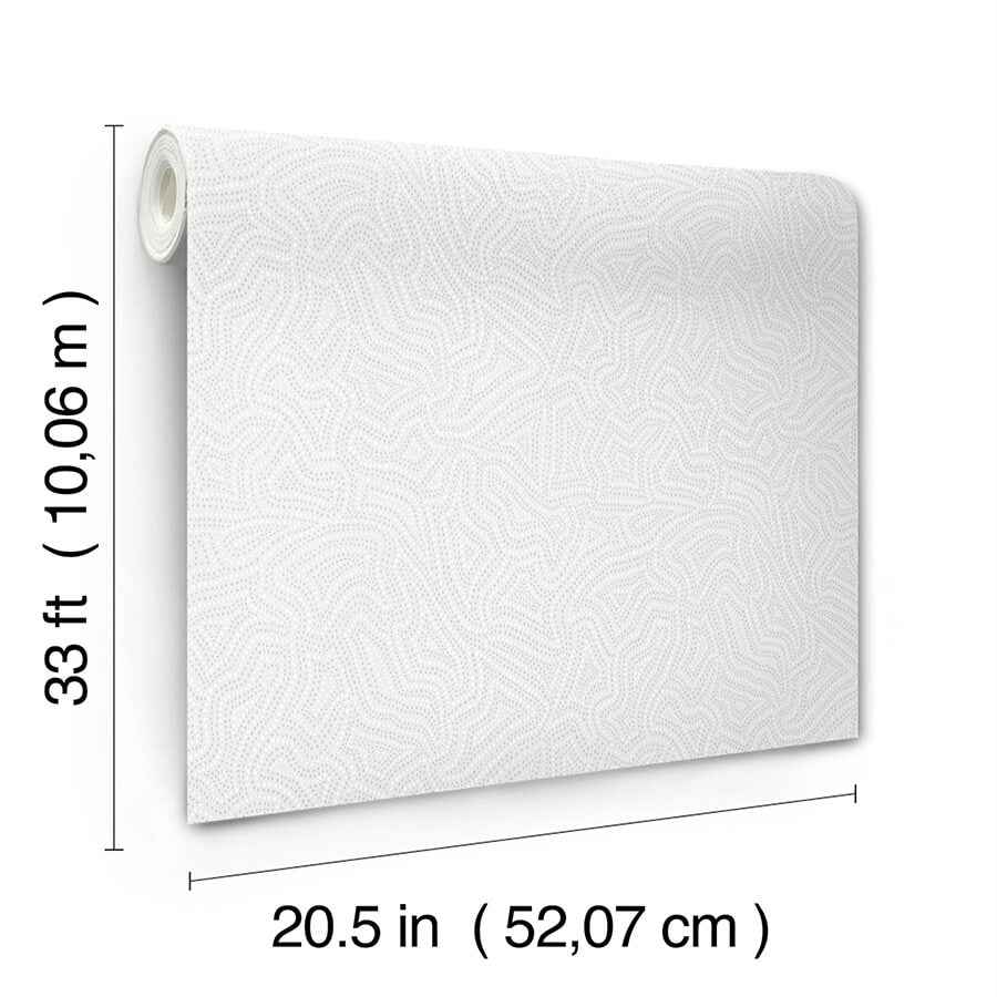 Hollenback Pearl Dotted Abstract Wallpaper - York Wallcoverings - 4155-27345 - York Wallcoverings Wallpaper
