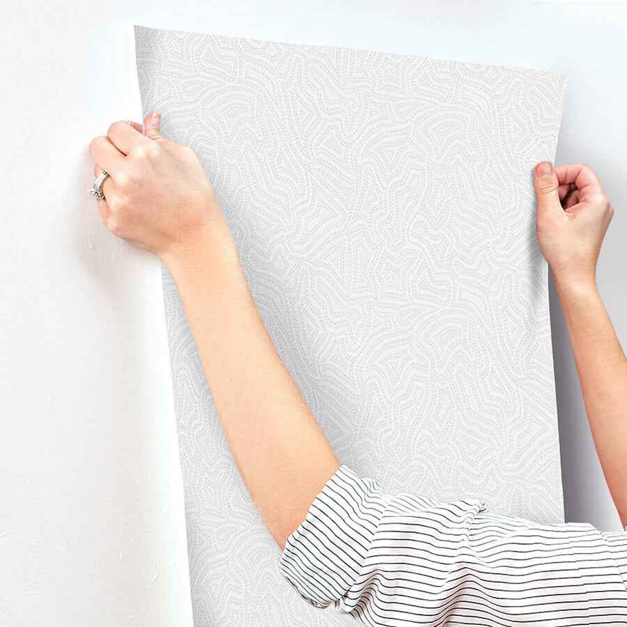 Hollenback Pearl Dotted Abstract Wallpaper - York Wallcoverings - 4155-27345 - York Wallcoverings Wallpaper