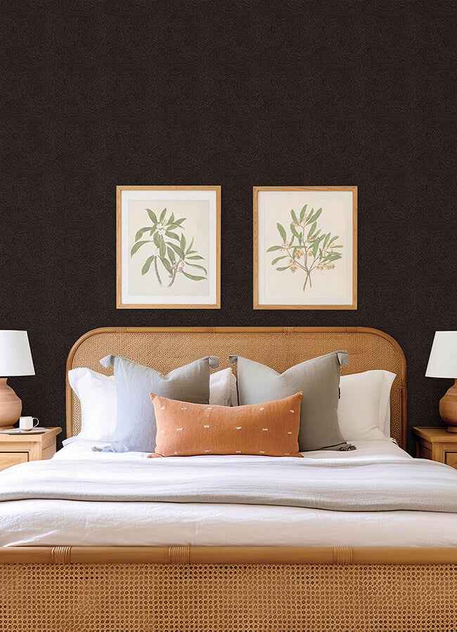 Hollenback Black Dotted Abstract Wallpaper - York Wallcoverings - 4155-27346 - York Wallcoverings Wallpaper