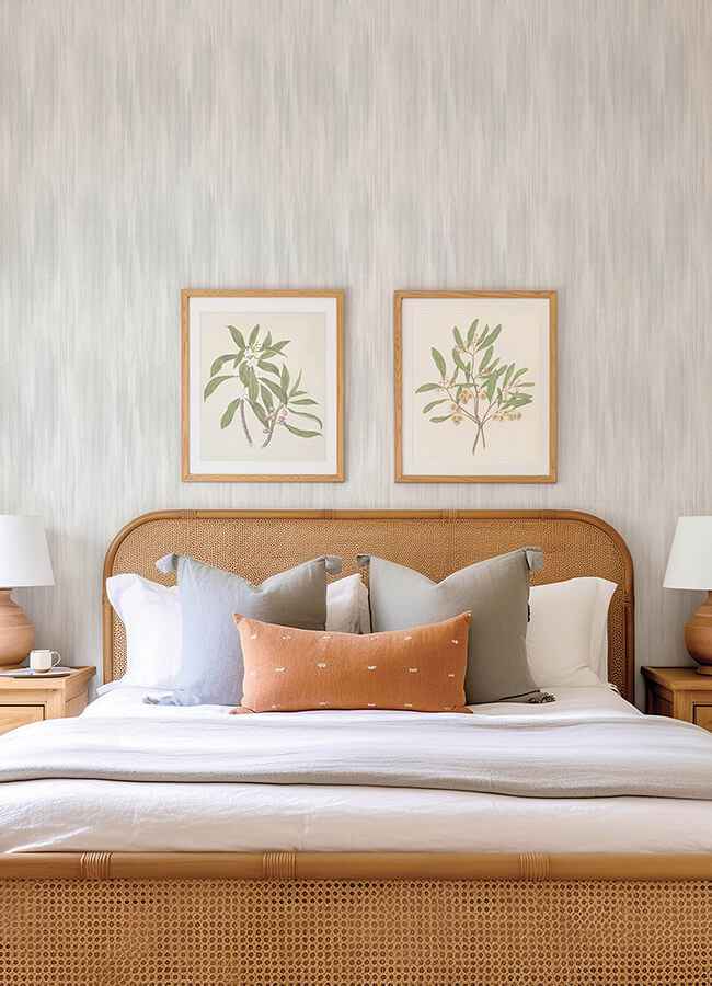 Elysian Stone Ikat Wallpaper - York Wallcoverings - 4155-27351