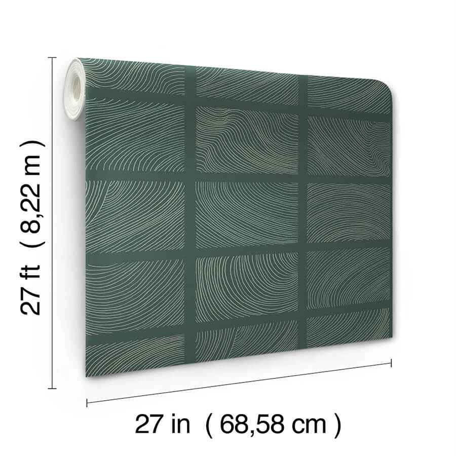 Bronson Evergreen Topography Wallpaper - York Wallcoverings - 4155-72800 - York Wallcoverings Wallpaper