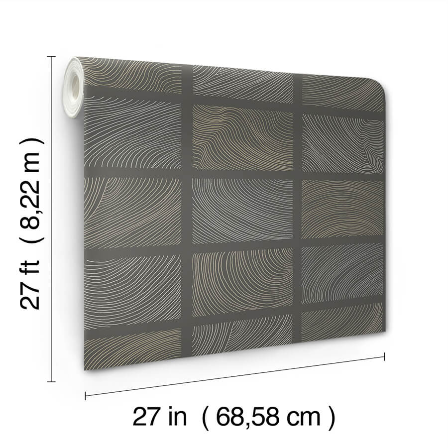 bronson-slate-topography-wallpaper-york-wallcoverings-4155-72801 - York Wallcoverings Papel pintado