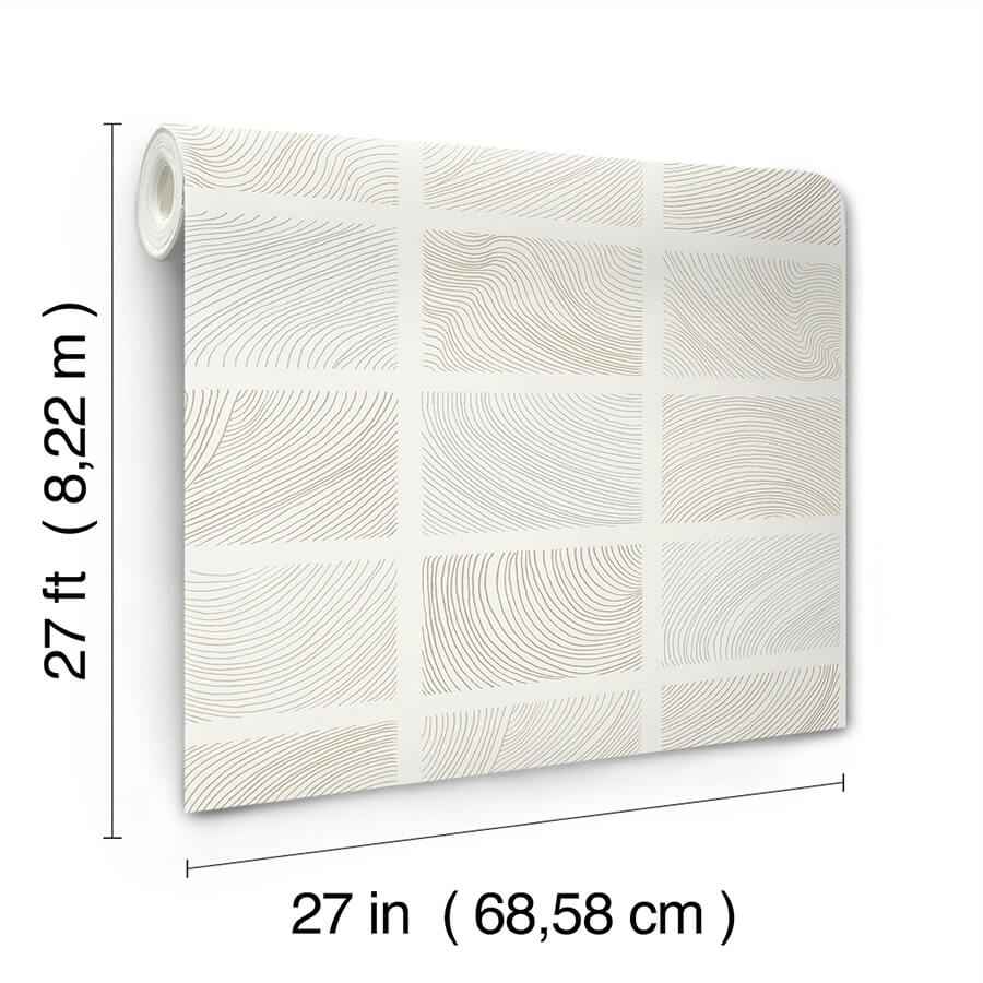 Bronson Ivory Topography Wallpaper - York Wallcoverings - 4155-72803 - York Wallcoverings Wallpaper