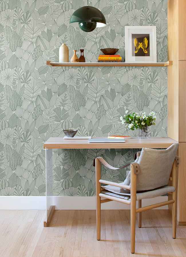 Mathias Green Botanical Wallpaper - York Wallcoverings - 4155-72811 - York Wallcoverings Wallpaper
