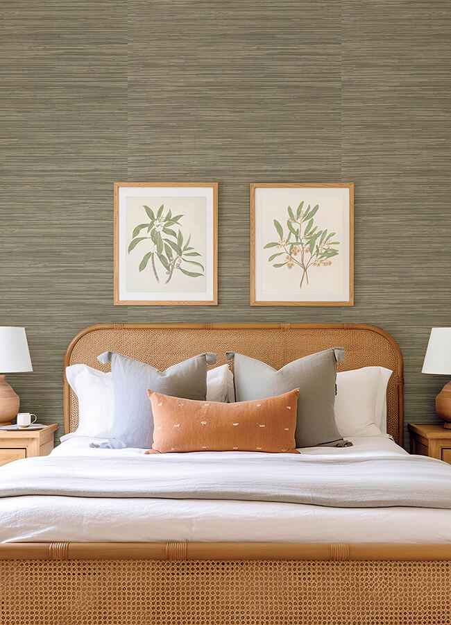 Reynier Neutral Hemp Wallpaper - York Wallcoverings - 4155-72825