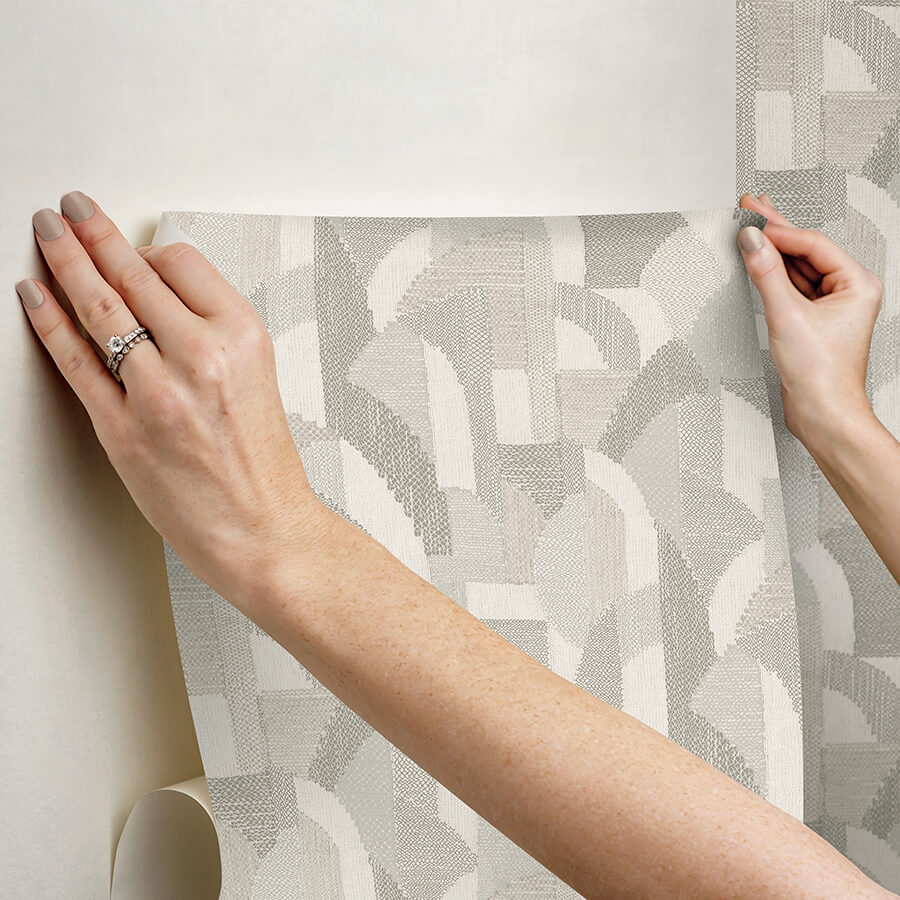 macario-taupe-peel-and-stick-wallpaper-york-wallcoverings-nus6370 - York Wallcoverings Wallpaper
