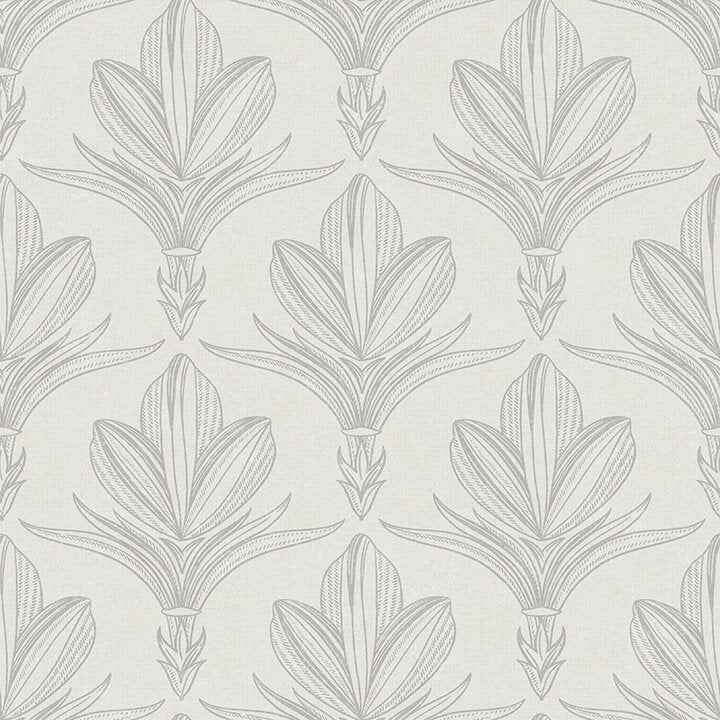Larkyn Grey Peel & Stick Wallpaper - York Wallcoverings - NUS6373