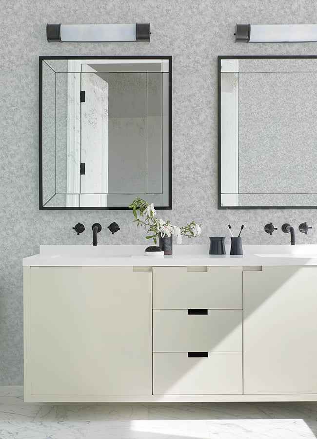 Aged Patina Pewter Distressed Wallpaper - York Wallcoverings - 4168-15534 - York Wallcoverings Wallpaper