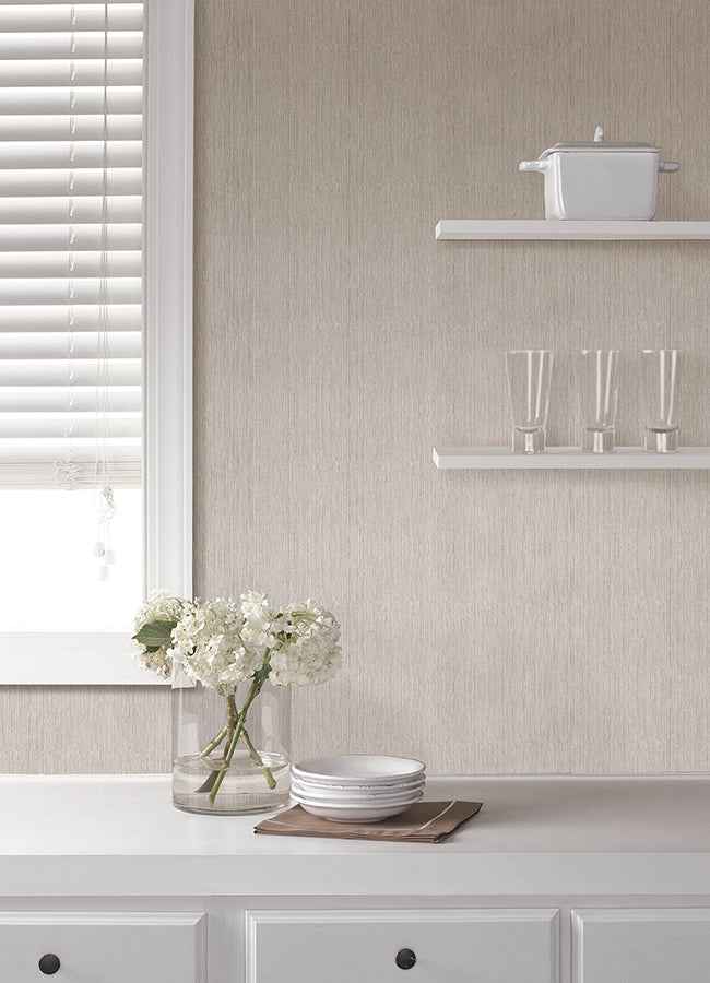 Sunshower Light Grey Stria Wallpaper - York Wallcoverings - 4168-16638 - York Wallcoverings Wallpaper
