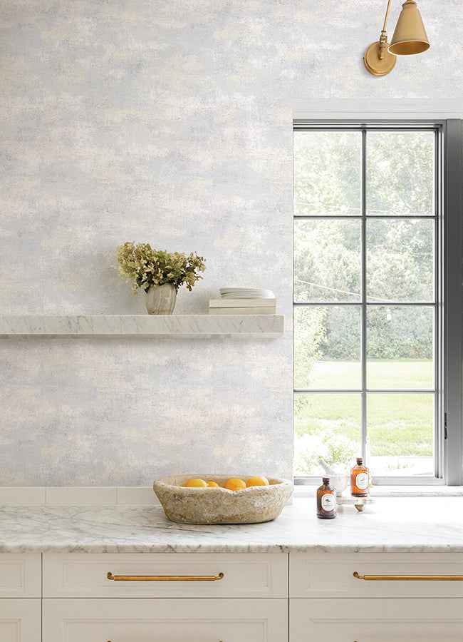 Al Fresco Sterling Plaster Wallpaper - York Wallcoverings - 4168-17703 - York Wallcoverings Wallpaper