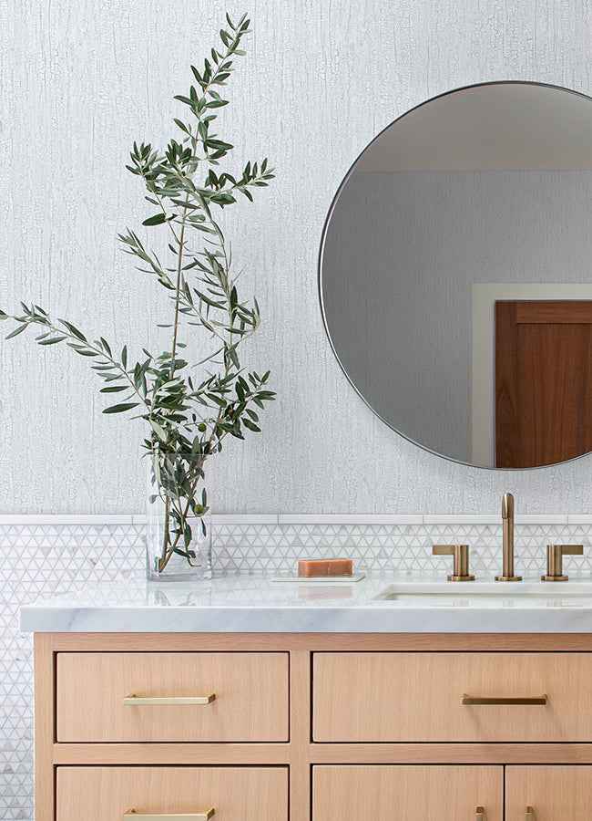 Ironbark Silver Textured Wallpaper - York Wallcoverings - 4168-19937 - York Wallcoverings Wallpaper