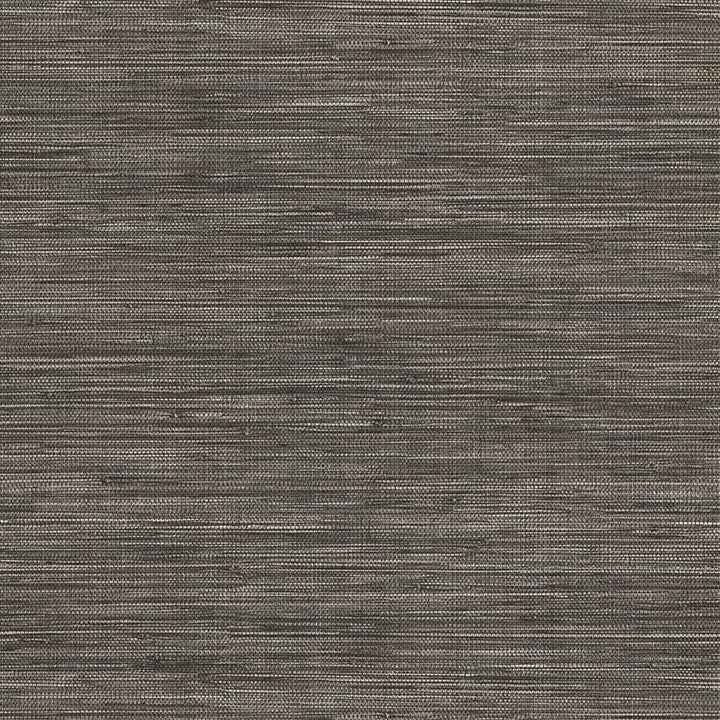 Winn Charcoal Faux Grasscloth Wallpaper - York Wallcoverings - 4174-4607