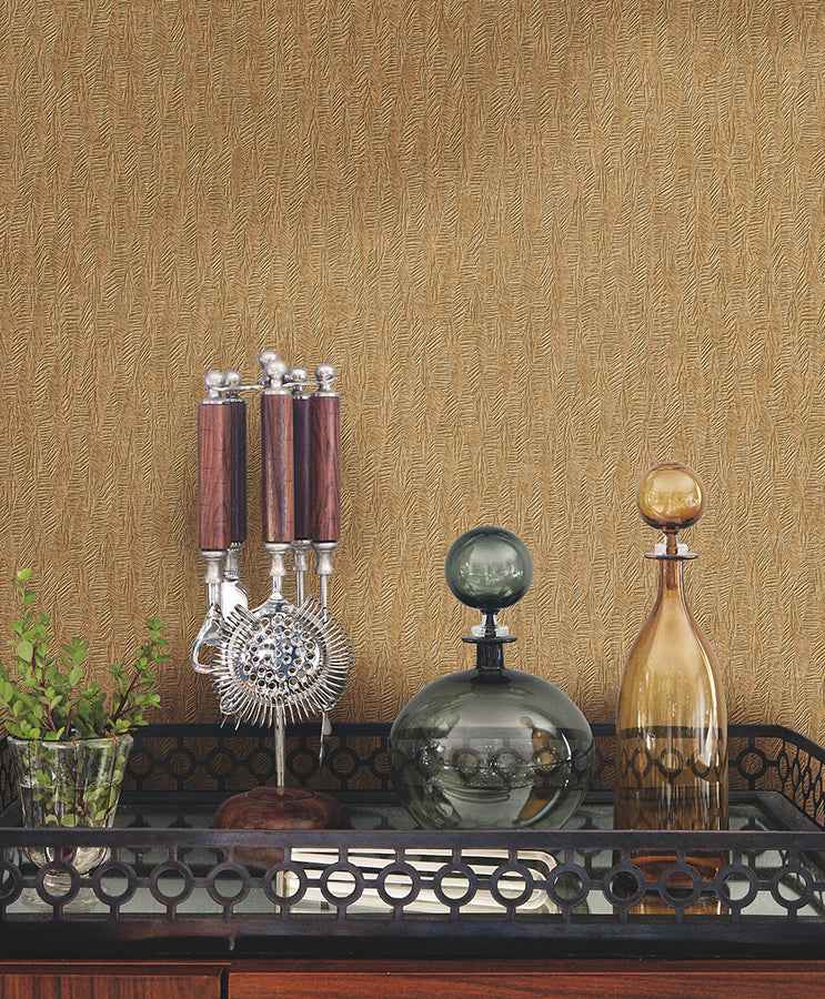 Bryson Copper Feathered Texture Wallpaper - York Wallcoverings - 4174-4655 - York Wallcoverings Wallpaper