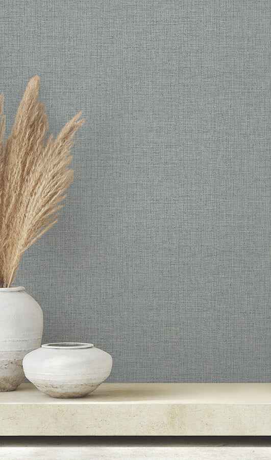 Clarkson Denim Woven Wallpaper - York Wallcoverings - 4174-4616 - York Wallcoverings Wallpaper