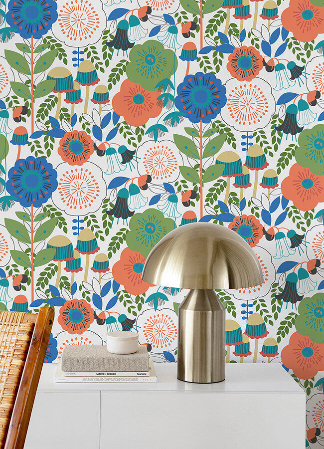 dream-garden-off-white-peel-and-stick-wallpaper-york-wallcoverings-mcs6396 - York Wallcoverings Wallpaper