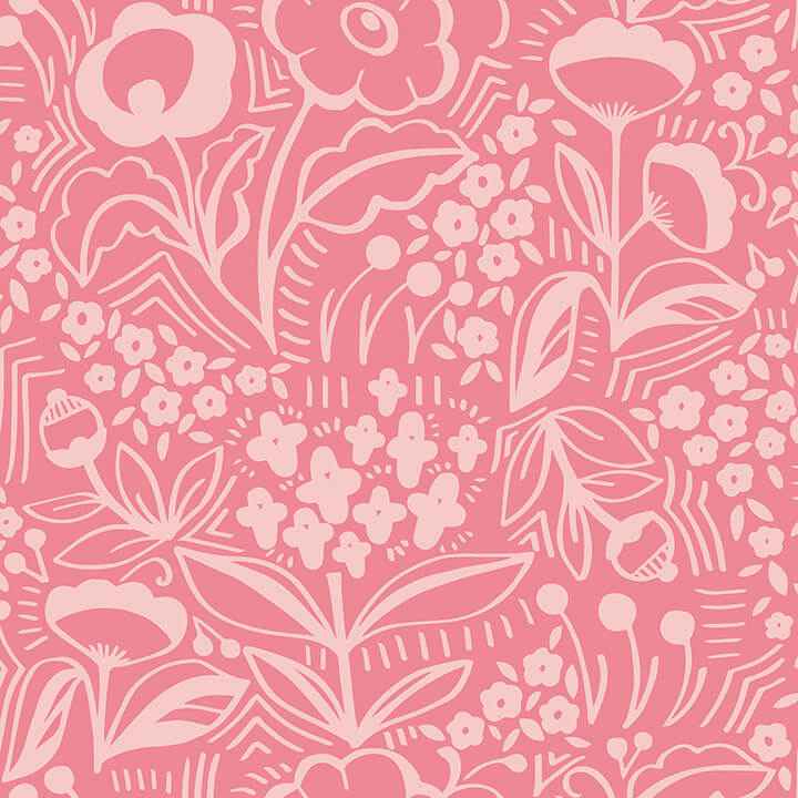Jeani Pink Peel & Stick Wallpaper - York Wallcoverings - MCS6404 - York Wallcoverings Wallpaper