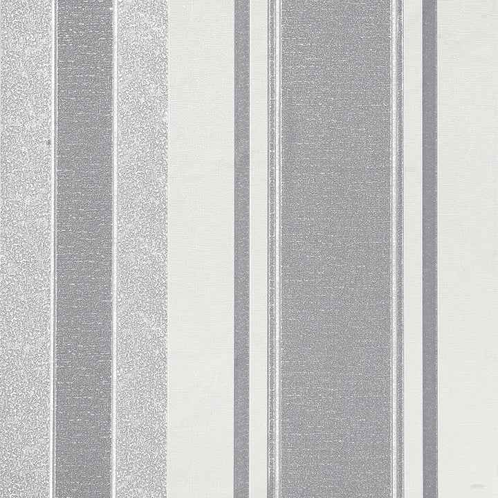 Palazzo Silver Stripe Wallpaper - York Wallcoverings - AH290505 - York Wallcoverings Wallpaper
