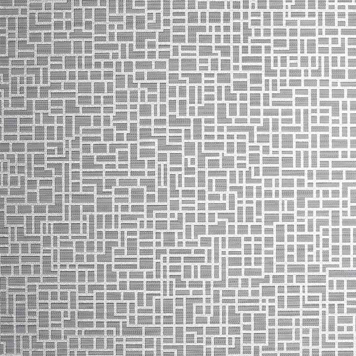 Satoni Silver Geometric Wallpaper - York Wallcoverings - AH293100 - York Wallcoverings Wallpaper