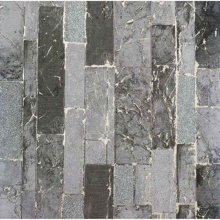 Kintsugi Black Geometric Wallpaper - York Wallcoverings - AH295204 - York Wallcoverings Wallpaper