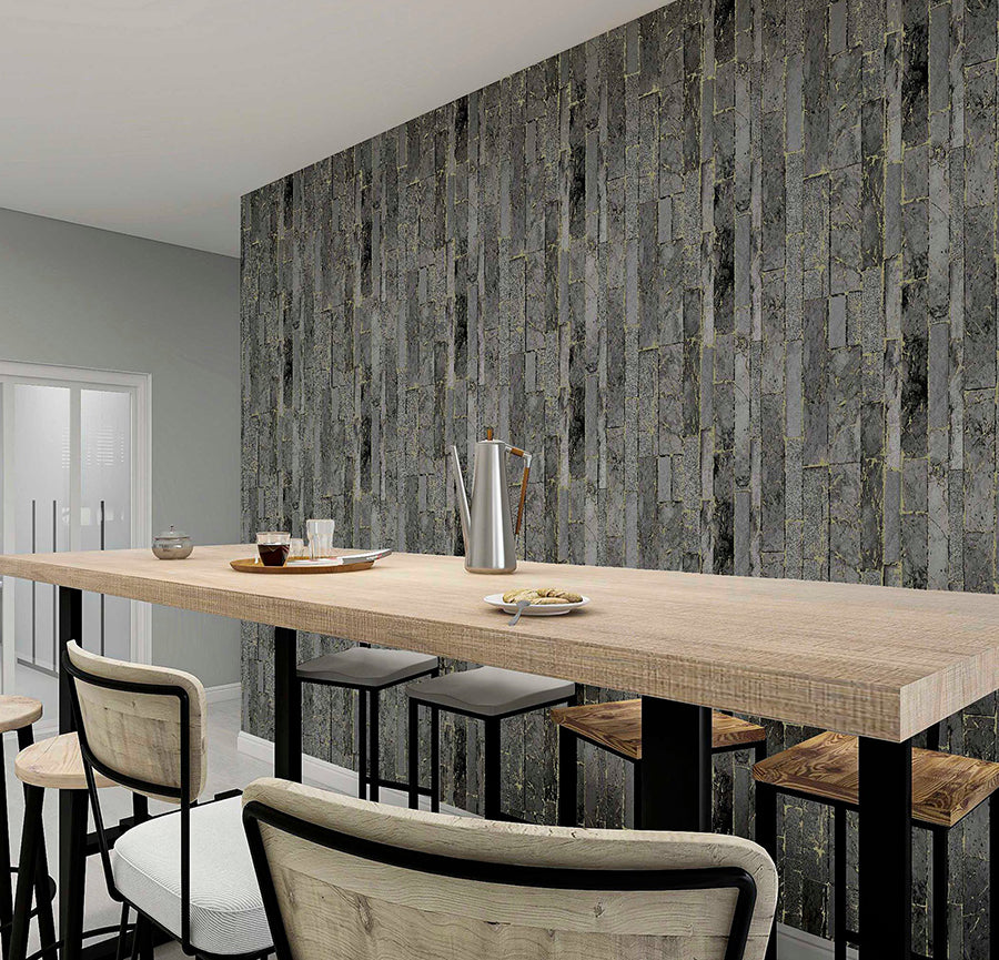 kintsugi-black-geometric-wallpaper-york-wallcoverings-ah295204 - York Wallcoverings Wallpaper