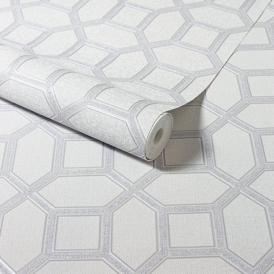 marjorie-silver-trellis-wallpaper-york-wallcoverings-ah295603 - York Wallcoverings Wallpaper