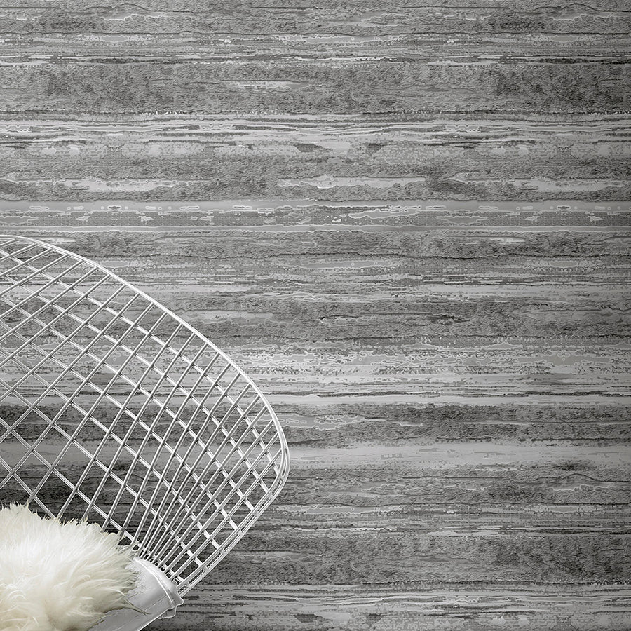 philomena-pewter-striated-wallpaper-york-wallcoverings-ah297702 - York Wallcoverings Wallpaper