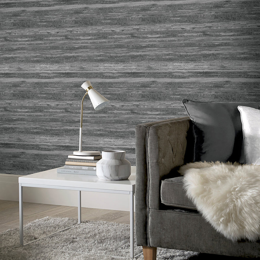 philomena-pewter-striated-wallpaper-york-wallcoverings-ah297702 - York Wallcoverings Wallpaper