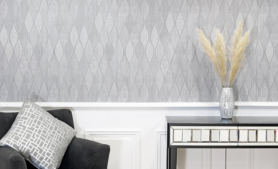 mattais-silver-ogee-wallpaper-york-wallcoverings-ah299001 - York Wallcoverings Wallpaper