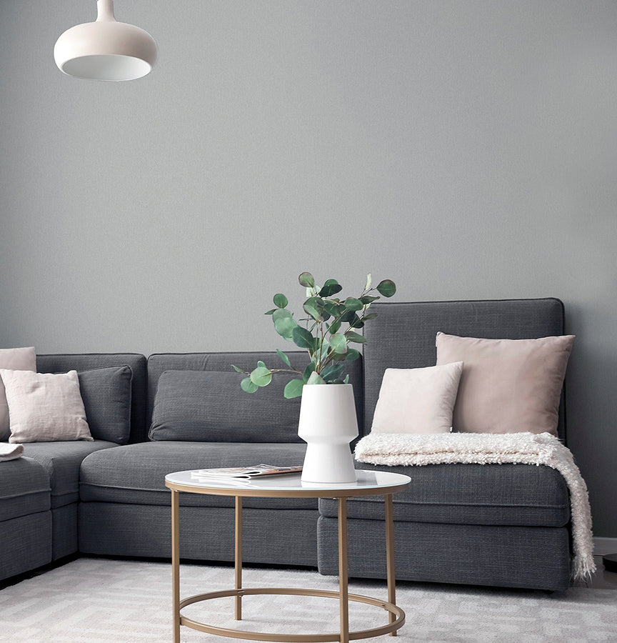 monty-grey-faux-fabric-wallpaper-york-wallcoverings-ah532503 - York Wallcoverings Wallpaper