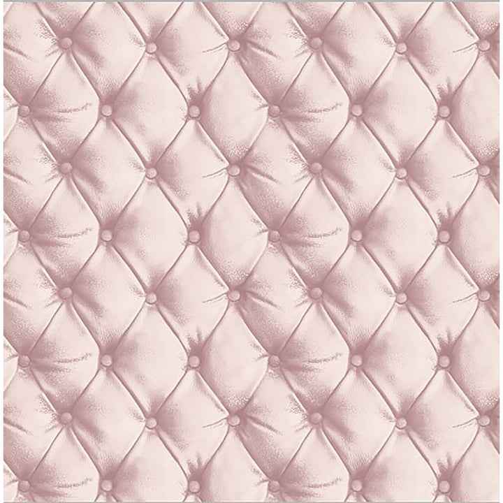 Ella Blush Tufted Wallpaper - York Wallcoverings - AH618103