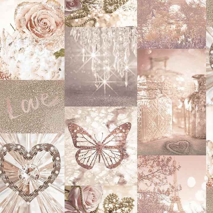 Ryo Blush Inspirational Wallpaper - York Wallcoverings - AH691107
