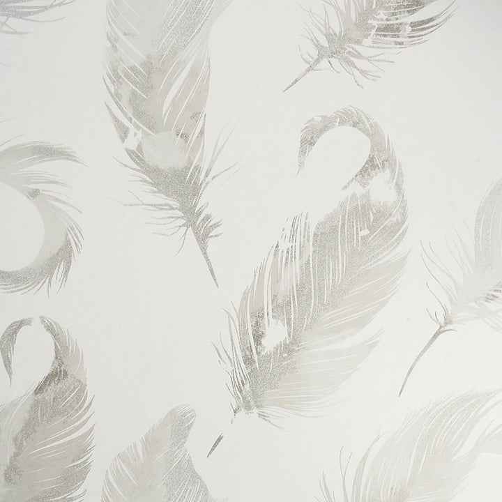 Natsuko Metallic Feathers Wallpaper - York Wallcoverings - AH692601 - York Wallcoverings Wallpaper
