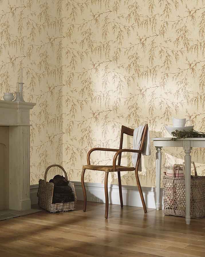 Eugenia Rust Willow Wallpaper - York Wallcoverings - AH698208 - York Wallcoverings Wallpaper