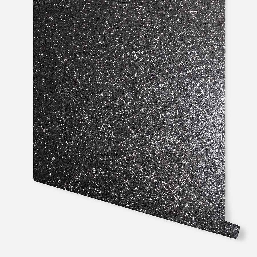 Jacqueline Black Sequin Wallpaper - York Wallcoverings - AH901005 - York Wallcoverings Wallpaper