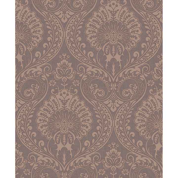 Berenice Rose Gold Luxe Wallpaper - York Wallcoverings - AH906605 - York Wallcoverings Wallpaper