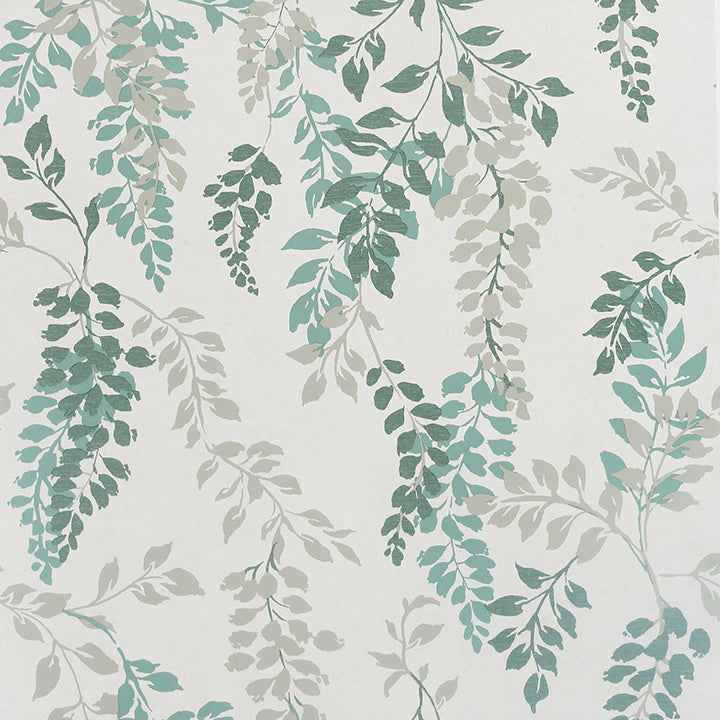 Manami Green Wisteria Wallpaper - York Wallcoverings - AH907005 - York Wallcoverings Wallpaper