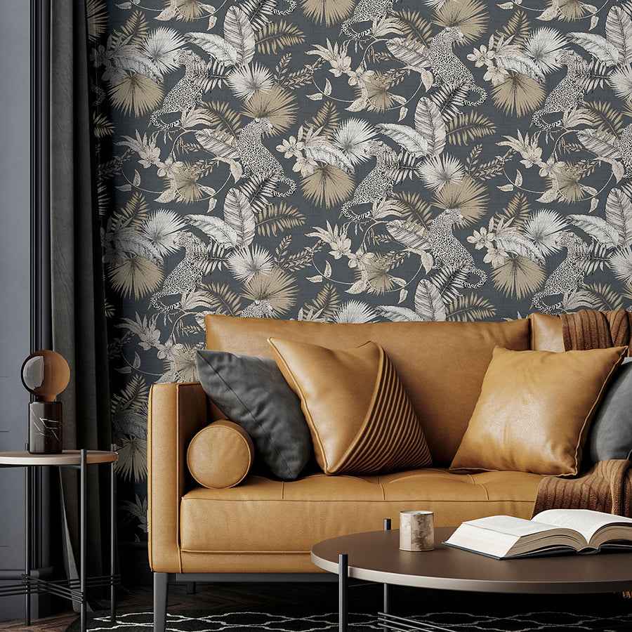 Maude Neutral Tropical Wallpaper - York Wallcoverings - AH909408 - York Wallcoverings Wallpaper