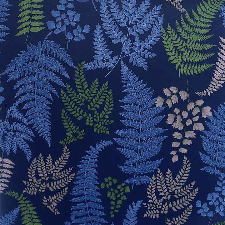 Jerome Blue Botanical Wallpaper - York Wallcoverings - AH909800