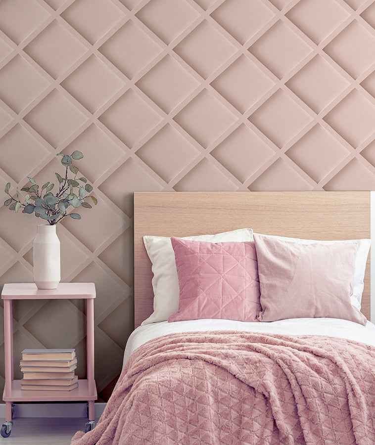 Enid Pink Wood Wallpaper - York Wallcoverings - AH921307 - York Wallcoverings Wallpaper