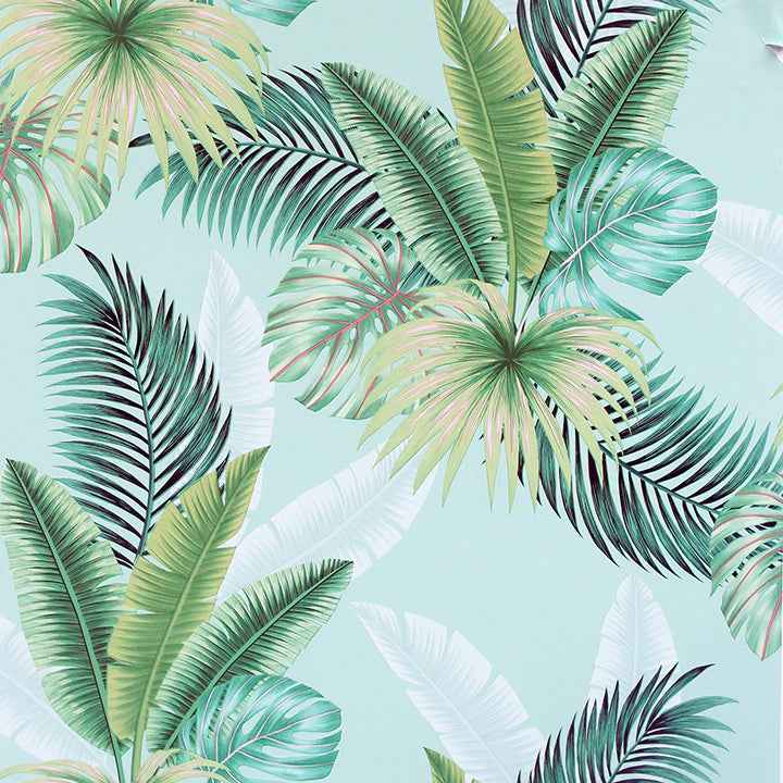 Miami Mint Palms Wallpaper - York Wallcoverings - AH921406 - York Wallcoverings Wallpaper